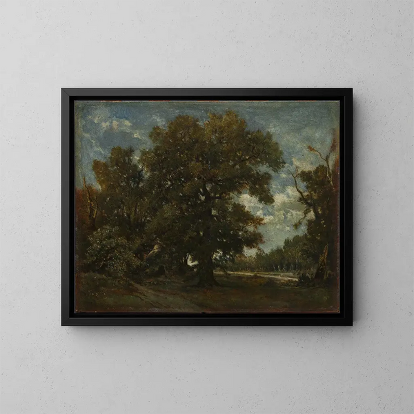 El Roble - Théodore Rousseau — cuadro enmarcado en la pared