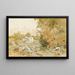 El camino a París en el bosque de Fontainebleau - Théodore Rousseau — cuadro enmarcado en la pared