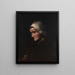 Cabeza de anciana - Théodule Ribot — cuadro enmarcado en la pared