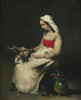 La Fleuriste - Théodule Ribot — vista de la obra