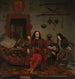 Thomas Hees y su sirviente Thomas y los sobrinos Jan y Andries Hees - Michiel Van Musscher — vista de la obra