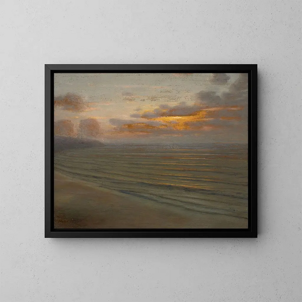 Efectos de luz en el mar - Thomas Alexander Harrison — cuadro enmarcado en la pared