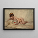 Idleness - Thomas Benjamin Kennington — framed artwork on a wall