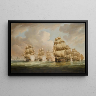 Thomas Buttersworth - The action of Commodore Dance and the Comte de Linois off the Straits of Malacca 15 February 1804.webp