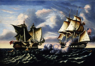 Thomas Chambers - Capture of HBM Frigate Macedonian by US Frigate United States October 25 1812.webp