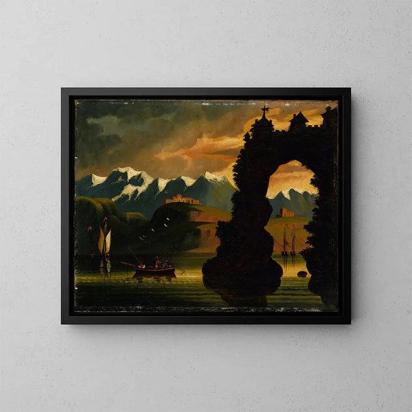 Paisaje - Thomas Chambers — cuadro enmarcado en la pared