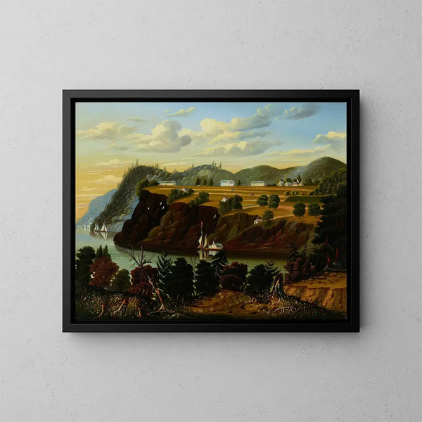 View of West Point - Thomas Chambers — framed artwork on a wall