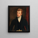 Retrato de Michael Banim 1796-1874 Autor - Thomas Clement Thompson — cuadro enmarcado en la pared