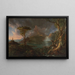 Una escena salvaje - Thomas Cole — cuadro enmarcado en la pared