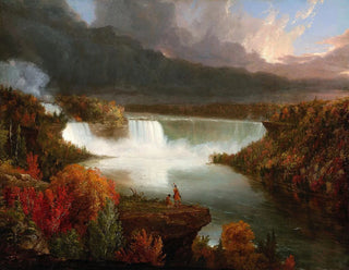 Distant View of Niagara Falls - Thomas Cole — artwork view
