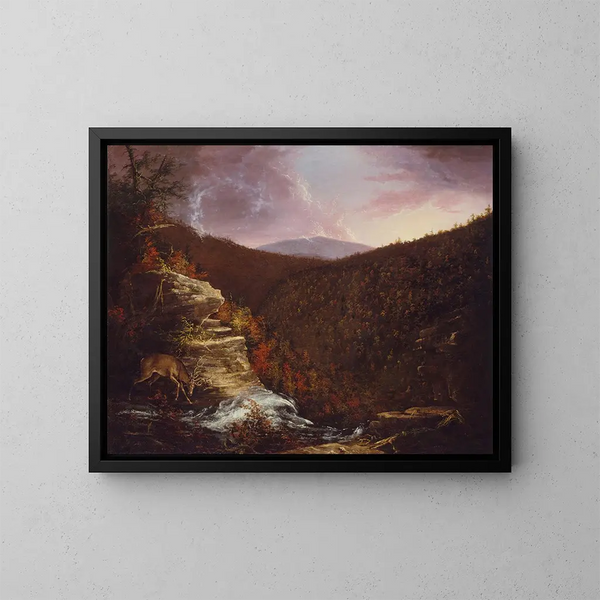 del sommet des chutes Kaaterskill - Thomas Cole — cuadro enmarcado en la pared