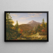 El regreso de los cazadores - Thomas Cole — cuadro enmarcado en la pared