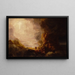 The Pilgrim of the Cross at the End of His Journey, study for the series The Cross and the World - Thomas Cole — framed artwork on a wall