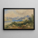 Paisaje montañoso con un lago - Thomas Colman Dibdin — cuadro enmarcado en la pared