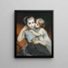 Hermanas - Thomas Couture — cuadro enmarcado en la pared