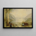 Figuras en un balcón probablemente en Westpoint - Thomas Creswick — cuadro enmarcado en la pared