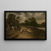 Escena de género con un rebaño de ovejas - Thomas Creswick — cuadro enmarcado en la pared