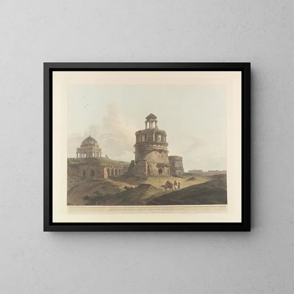 Oriental Scene Painting Pl07 - Thomas Daniell — framed artwork on a wall