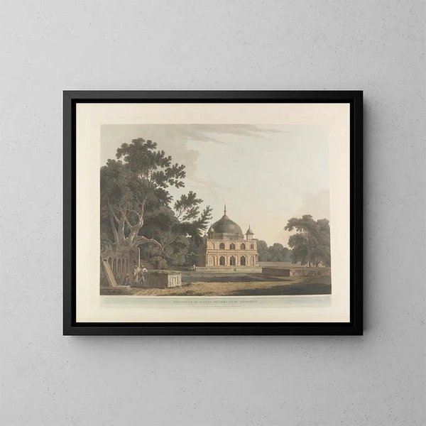 Oriental Scene Painting Pl17 - Thomas Daniell — framed artwork on a wall