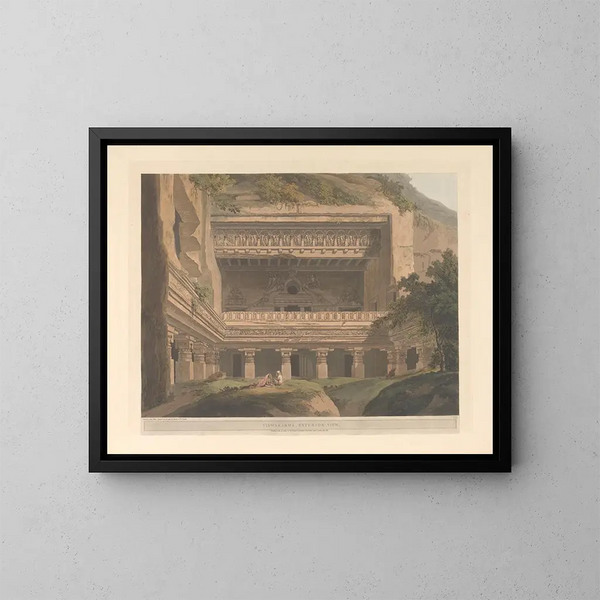 Oriental Scene Pl46 - Thomas Daniell — framed artwork on a wall