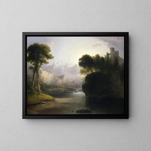 Paisaje fantasioso - Thomas Doughty — cuadro enmarcado en la pared
