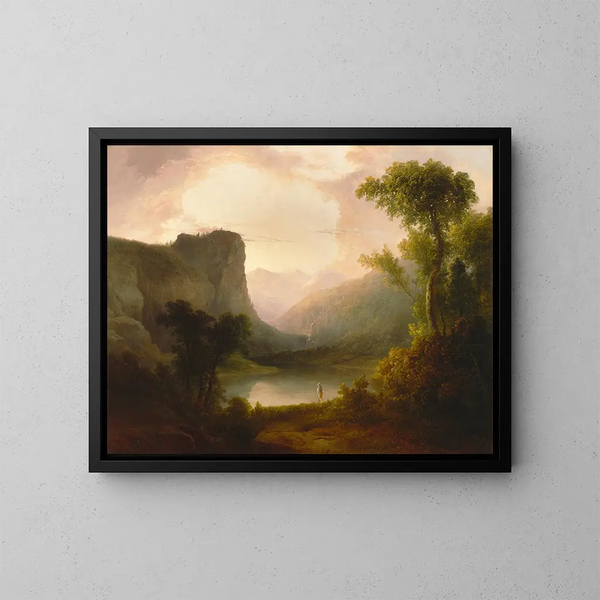 En el país de las maravillas de la naturaleza - Thomas Doughty — cuadro enmarcado en la pared