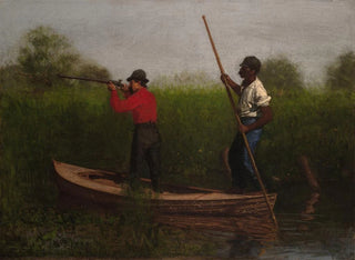 Thomas Eakins - Rail Shooting on the Delaware.webp