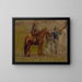 Estudio para Vaqueros en las Badlands - Thomas Eakins — cuadro enmarcado en la pared