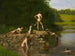 Natación - Thomas Eakins — vista de la obra