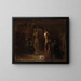 William Rush esculpiendo su figura alegórica del río Schuylkill - Thomas Eakins — cuadro enmarcado en la pared