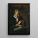 Mujer tejiendo - Thomas Eakins — cuadro enmarcado en la pared