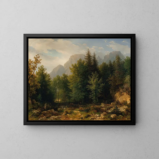Thomas Ender - Waldlandschaft im Hochgebirge.webp