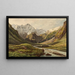 Cascada en la Alpe del valle de Kaprun - Thomas Ender — cuadro enmarcado en la pared