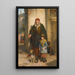 A Poor Beggar Bodie - Thomas Faed — framed artwork on a wall