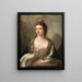 Retrato de Susannah Walker - Thomas Frye — cuadro enmarcado en la pared