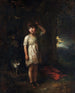 Un niño con un gato Mañana - Thomas Gainsborough — vista de la obra