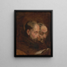 un cuadro basado en un cuadro tradicionalmente atribuido a Van Dyck que representa a dos monjes leyendo - Thomas Gainsborough — cuadro enmarcado en la pared
