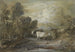 Un pastor con tres vacas cerca de un estanque en altitud - Thomas Gainsborough — vista de la obra