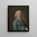 Un hombre llamado M. Wood, el maestro de baile - Thomas Gainsborough — cuadro enmarcado en la pared