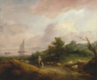 Thomas Gainsborough - Coastal Landscape with a Shepherd and His Flock.webp