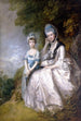 Hester Countess of Sussex and her daughter Lady Barbara Yelverton - Thomas Gainsborough — artwork view