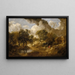 Paisaje en Suffolk - Thomas Gainsborough — cuadro enmarcado en la pared
