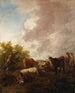 Landscape painting with livestock - Thomas Gainsborough — artwork view