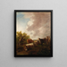 Landscape painting with livestock - Thomas Gainsborough — framed artwork on a wall