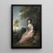 Mme Richard Brinsley Sheridan - Thomas Gainsborough — cuadro enmarcado en la pared