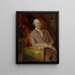 Retrato de James Christie - Thomas Gainsborough — cuadro enmarcado en la pared