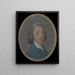 Retrato de un joven con cabello en polvo - Thomas Gainsborough — cuadro enmarcado en la pared