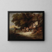 La puerta del cottage - Thomas Gainsborough — cuadro enmarcado en la pared