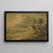 Paisaje boscoso con cabaña, vacas y ovejas - Thomas Gainsborough — cuadro enmarcado en la pared