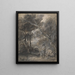 Landscape painting with figures - Thomas Gainsborough — framed artwork on a wall